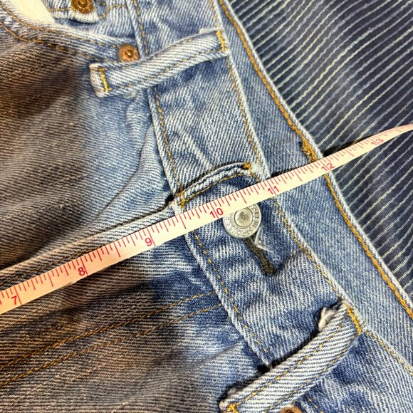 Levi’s 505 Men's Jeans 34x32 Light Wash Regular Fit Straight Leg Denim Blue - Picture 6 of 8